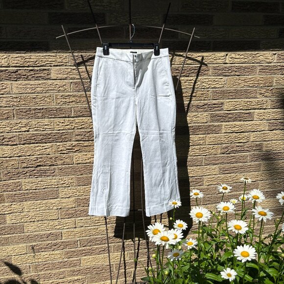 NWT JCrew Factory white pants, size 6 - Picture 1 of 3